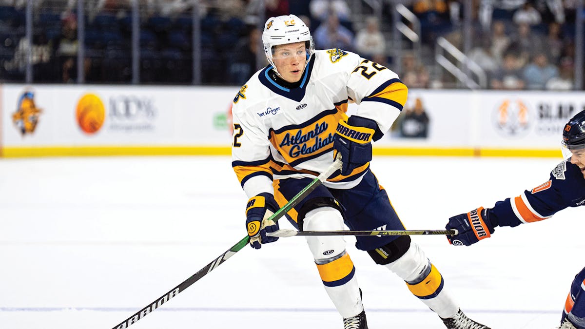 Action photo of Izak Walther of the Atlanta Gladiators